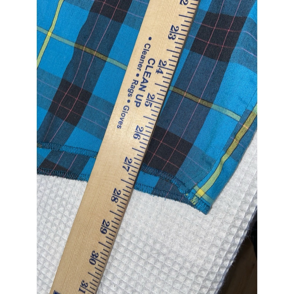 Wrangler Western Shirt Mens 2XL‎ Big Man Blue Pearl Snap Plaid Button Down VTG - Picture 5 of 9